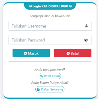 Register PGRI Sungai Penuh - Persatuan Guru Republik Indonesia Cabang Sungai Penuh